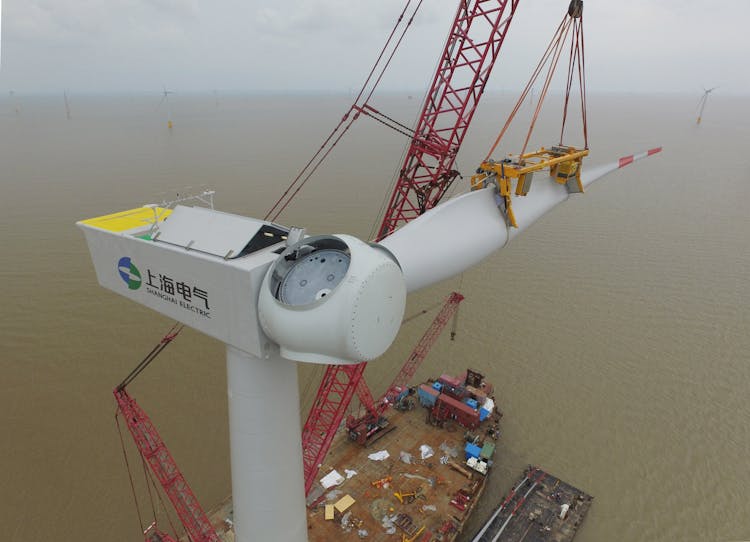 A Construction Of A Wind Turbine