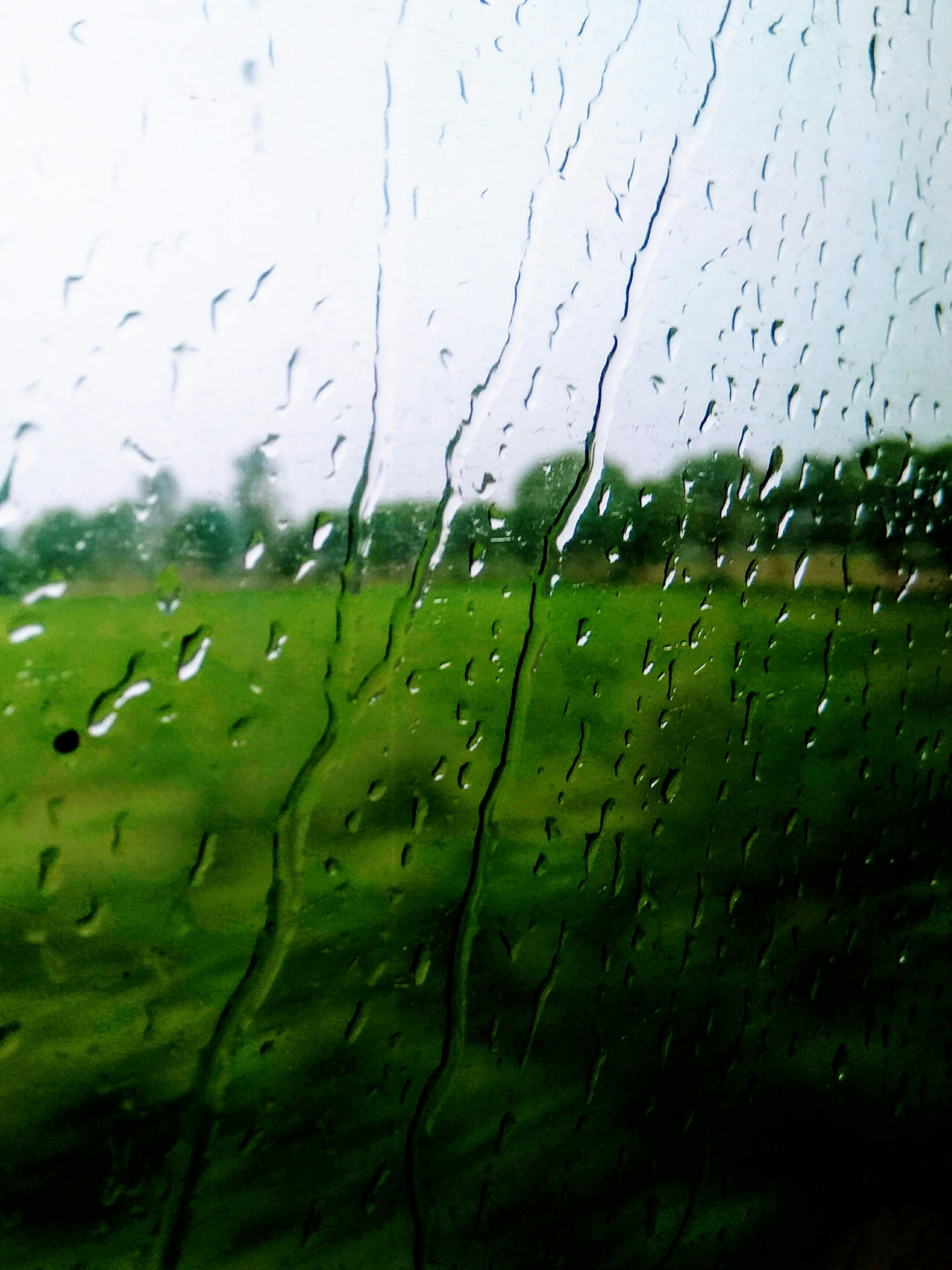 ガラスの窓 雨の無料の写真素材