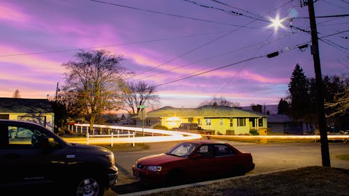 Ingyenes stockfotó gyönyörű naplemente, hosszú expozíció témában