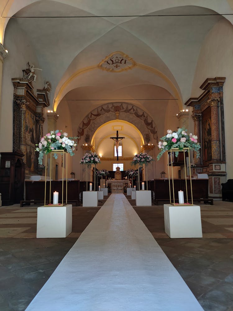 The Isle Of A Church With A View Of The Altar