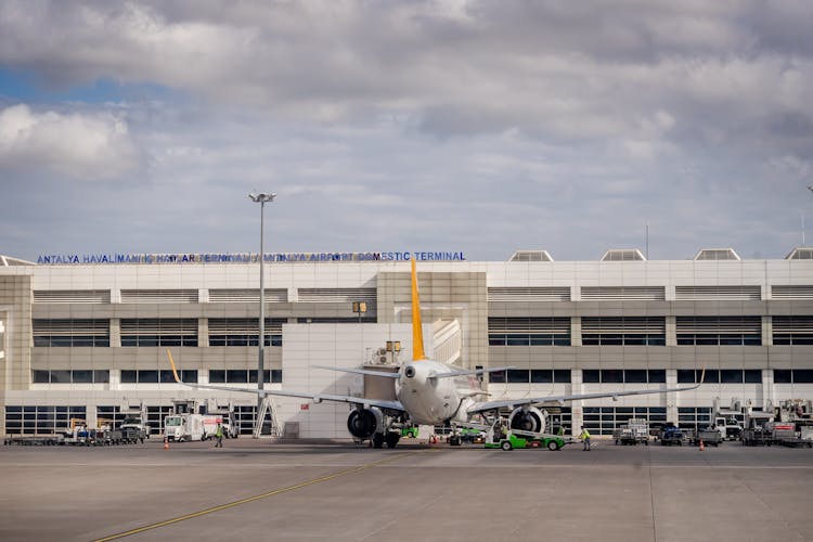 An Airplane At The Antalya Airport