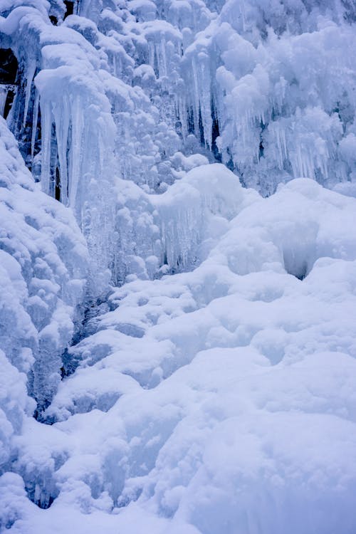 Бесплатное стоковое фото с вертикальный выстрел, зима, лед