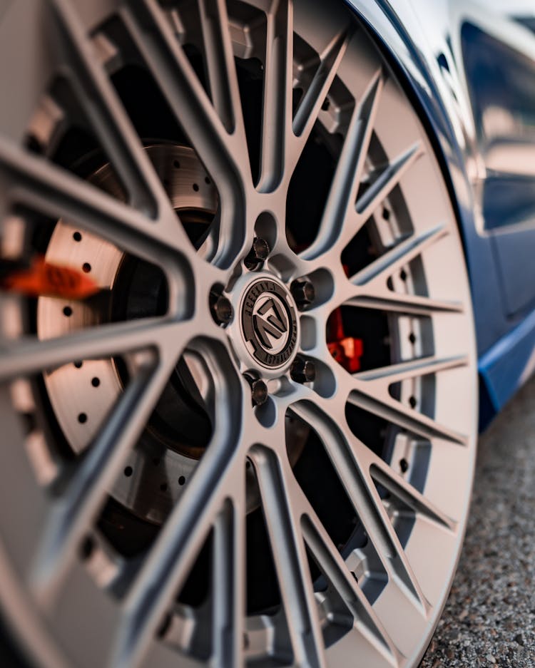 Car Wheel In Close Up