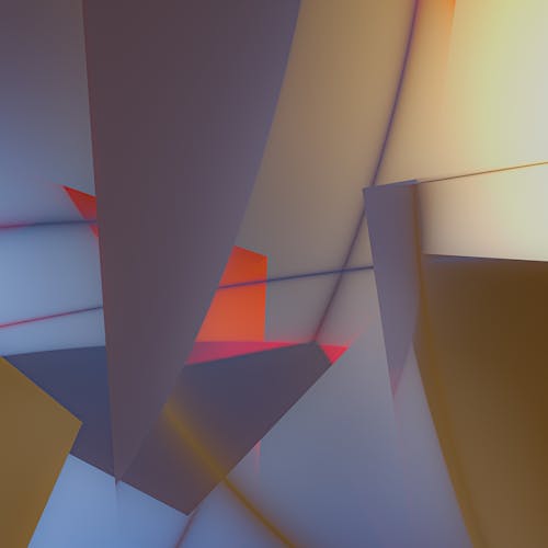 3D Render of Geometric Shapes