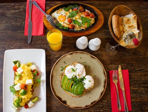 Free Breakfast at the Istanbul Grill, Cheadle Stock Photo