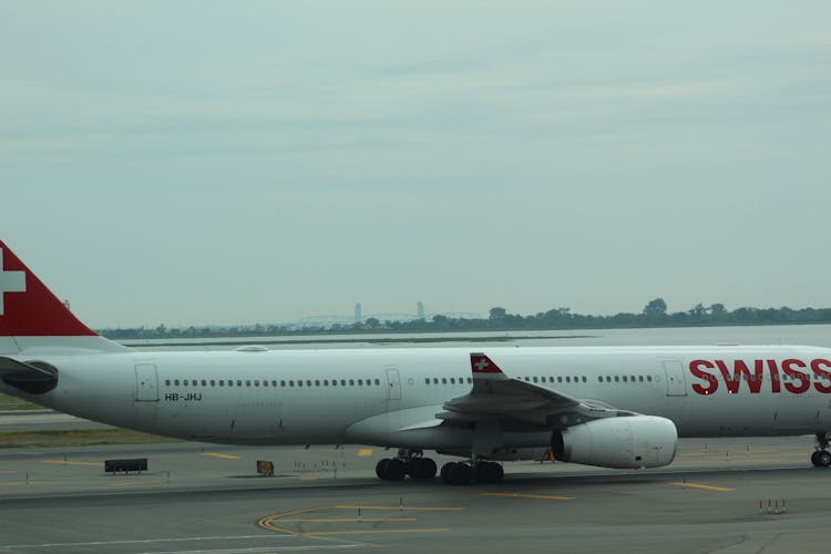 White Passenger Plane On Airport