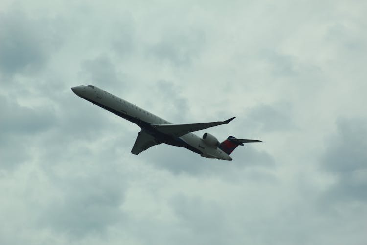 Airplane Flying On Sky