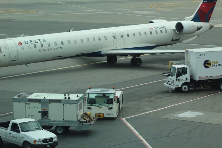 White Passenger Plane On Airport