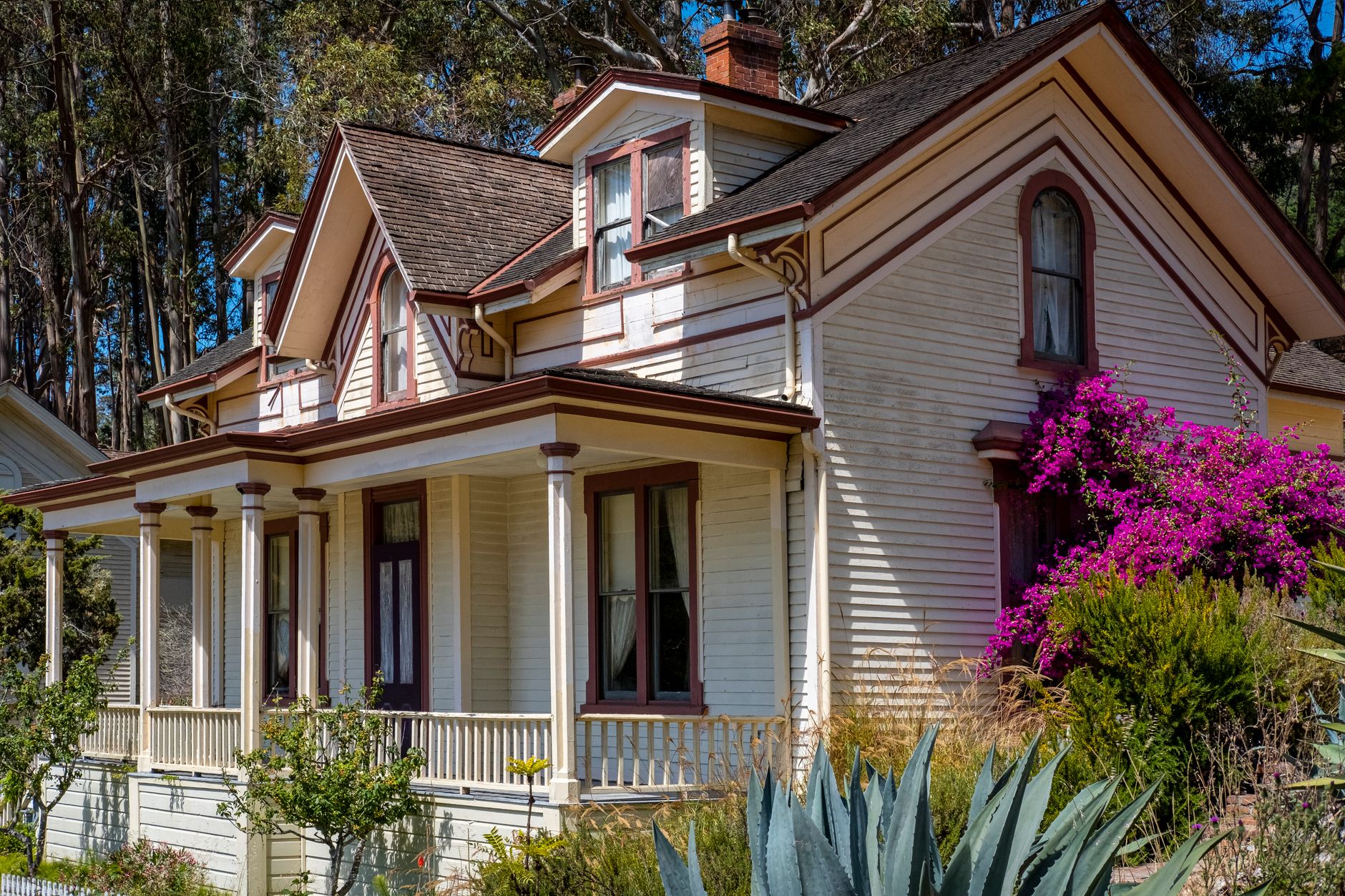 Victorian home with wraparound porch on North Main Street Springfield