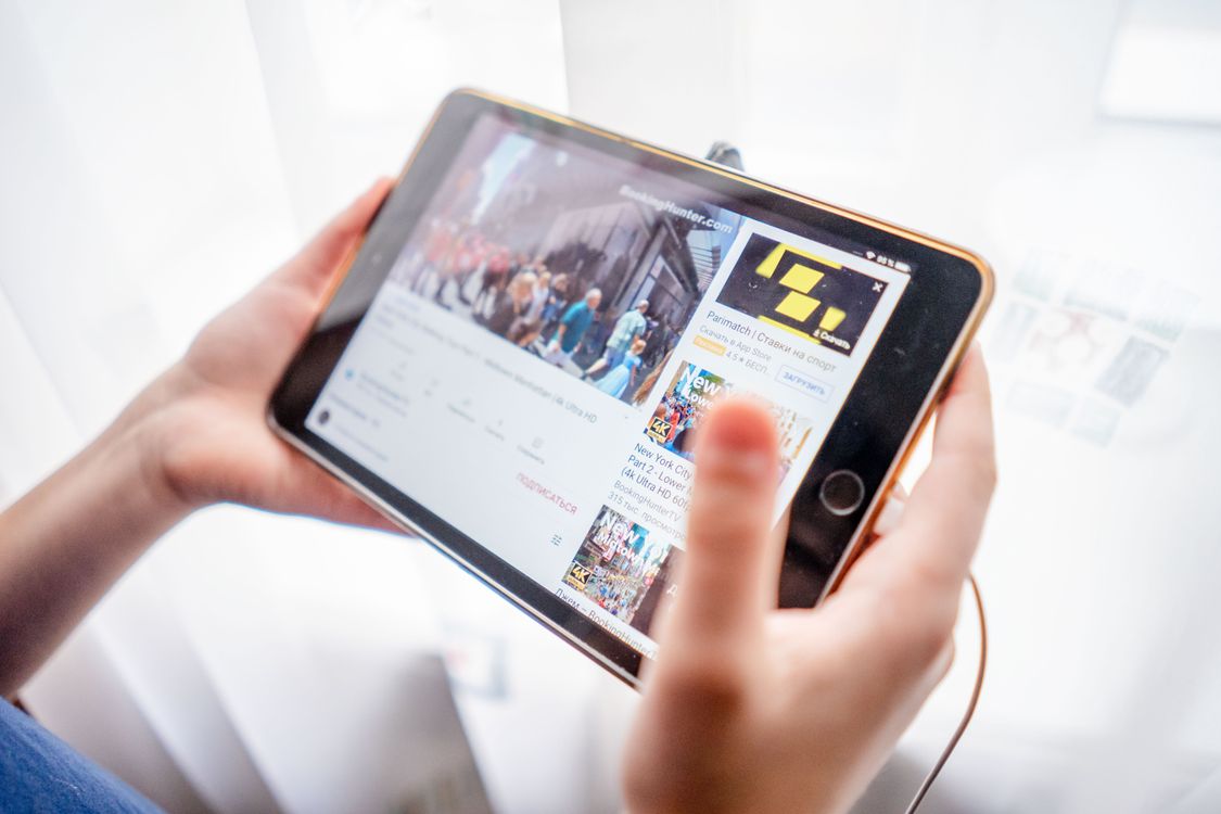 A Person Holding a Tablet · Free Stock Photo