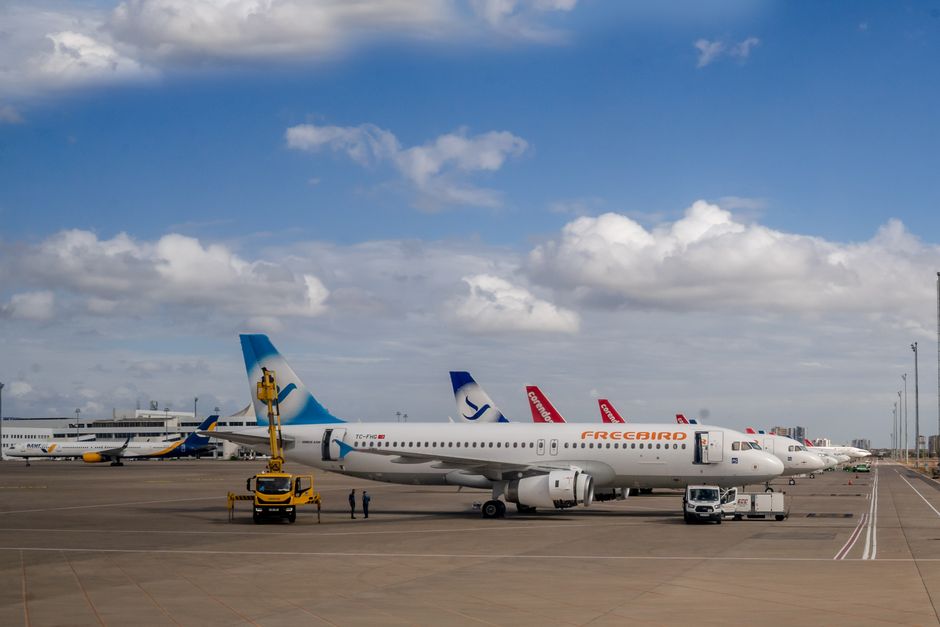 EgyptAir aircraft on the tarmac at Cairo International Airport