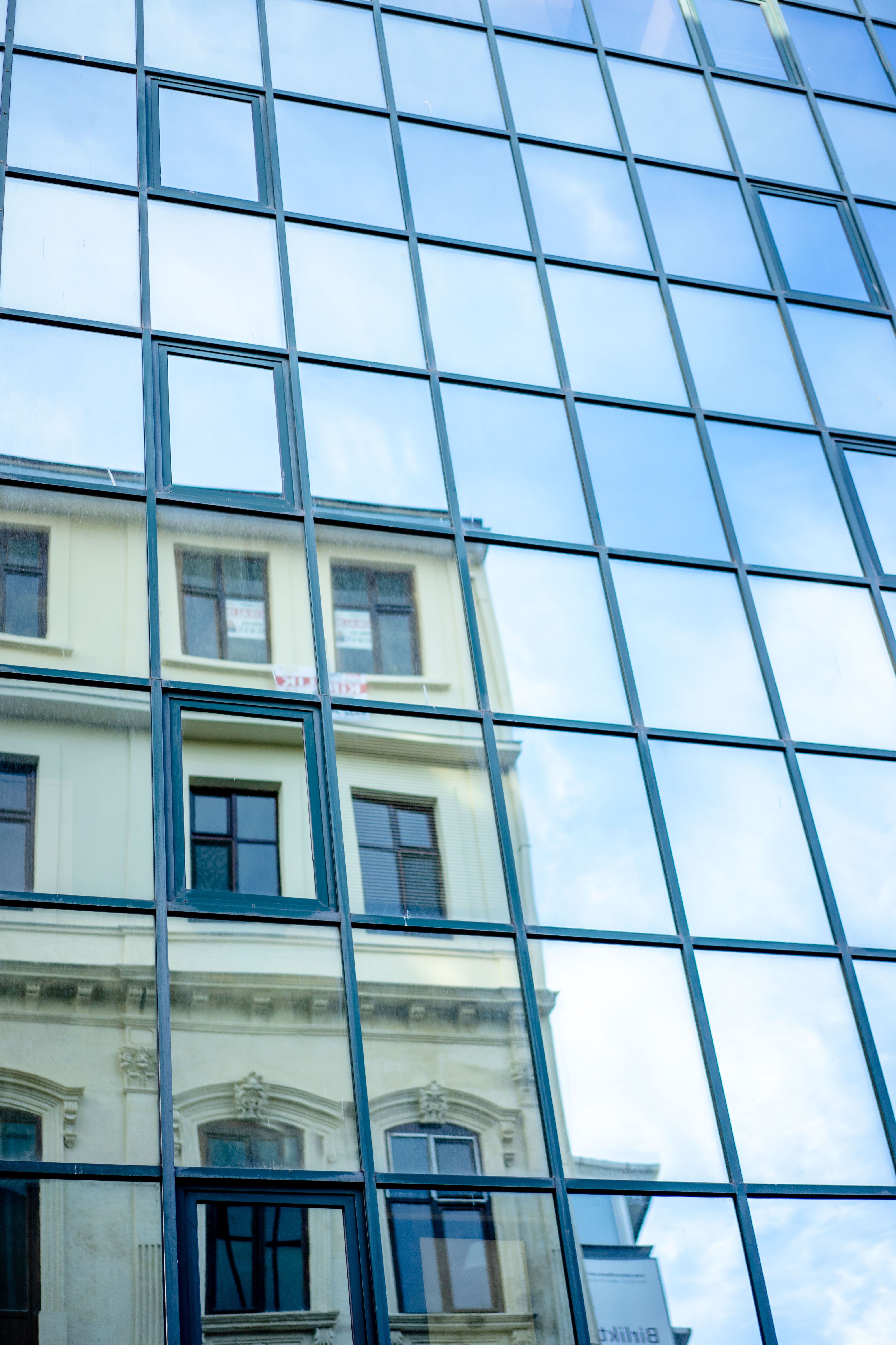 Reflection of Skyscrapers in Glass Modern Building Windows · Free Stock ...