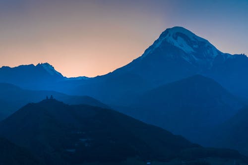 Imagine de stoc gratuită din cer gri, munți albaștri, natură