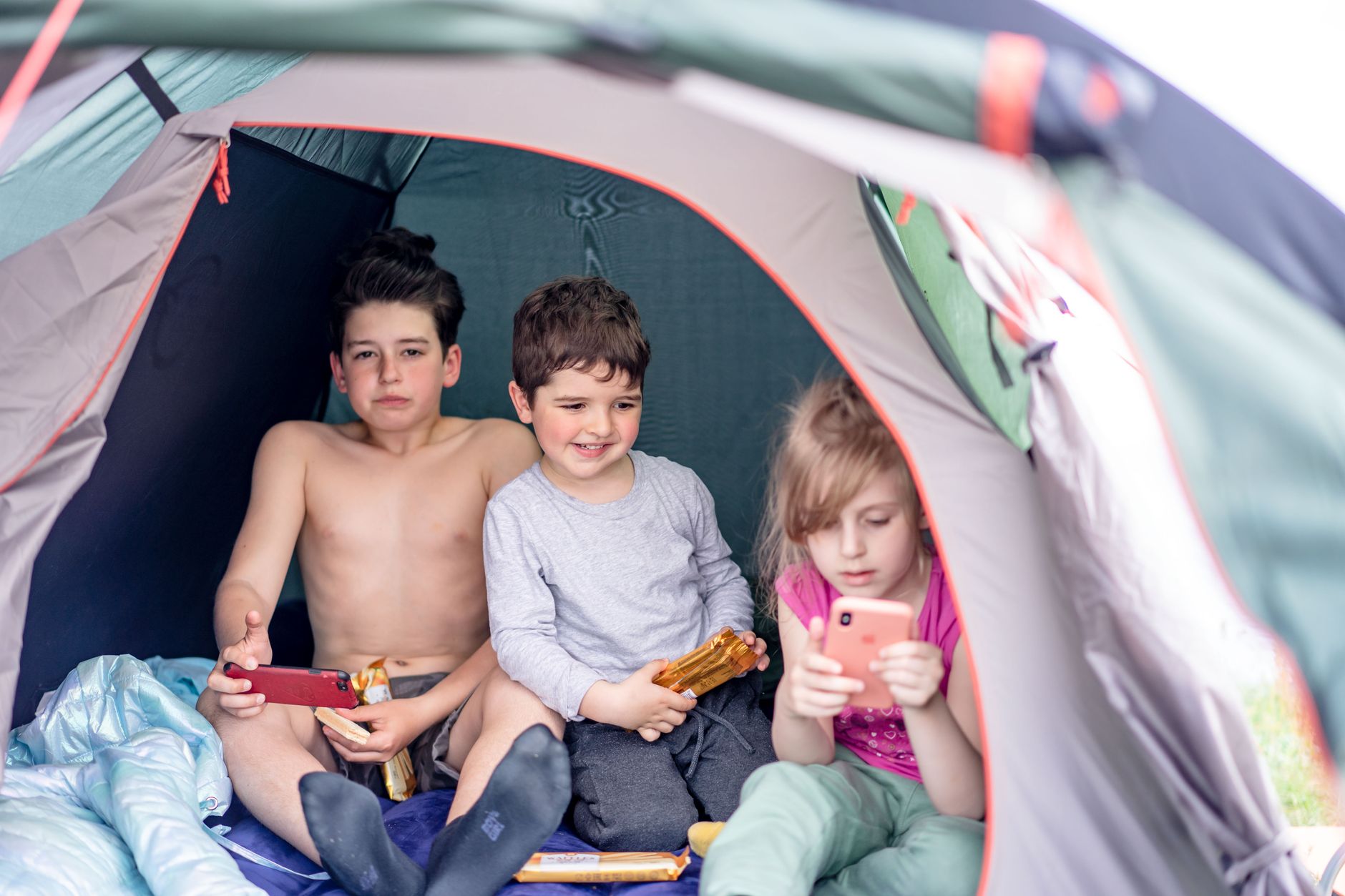 children sleeping bag camping