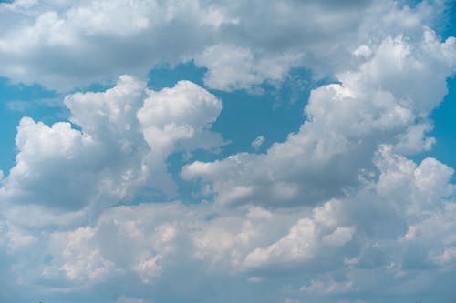 Cumulus Clouds and Blue Sky 