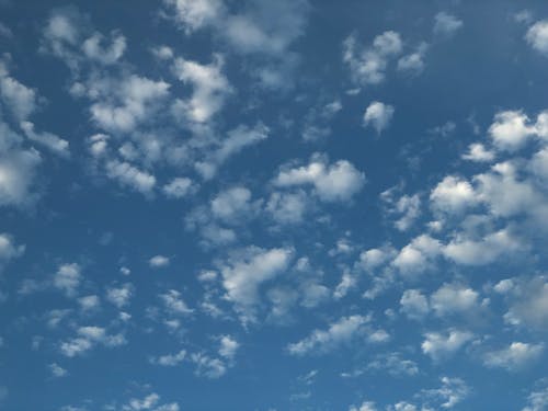 Free morning blue sky clouds  Stock Photo