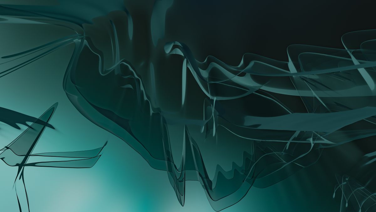 Abstract teal and black waves by Steve A Johnson on Pexels