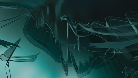Abstract teal and black wave forms — photo by Steve A Johnson on Pexels