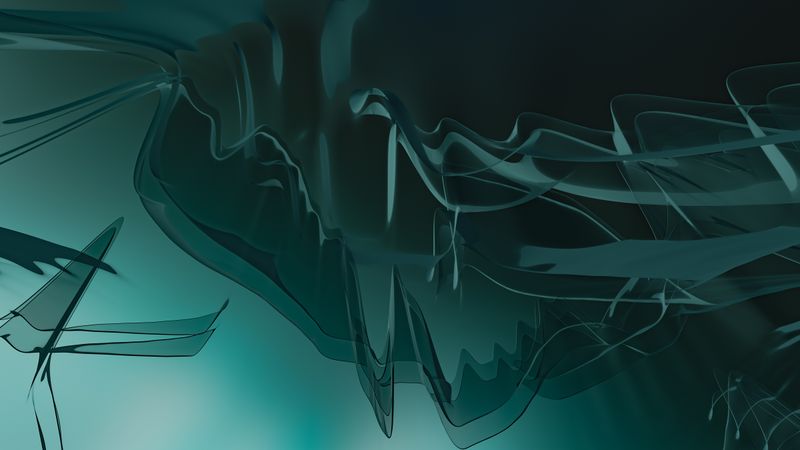 Teal folded glass study — photo by Steve A Johnson on Pexels