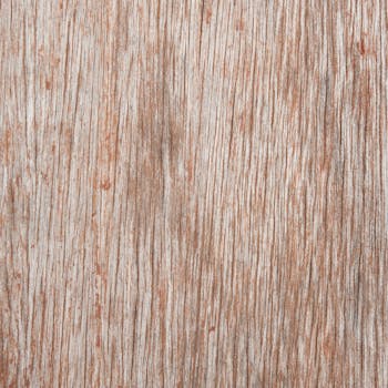 Detailed close-up of aged wooden texture with natural grain patterns and rustic look.