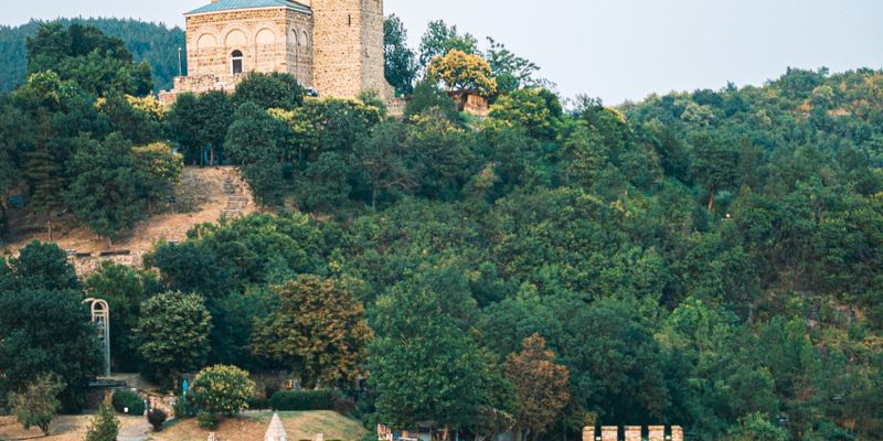 La fortaleza de Tsarevets sobre Veliko Tarnovo