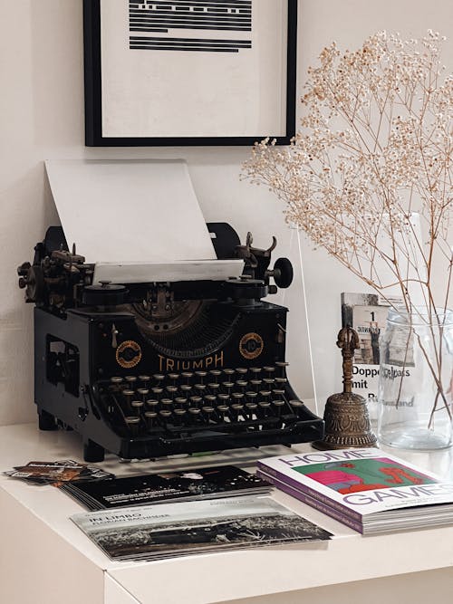 Still Life with Vintage Typewriter