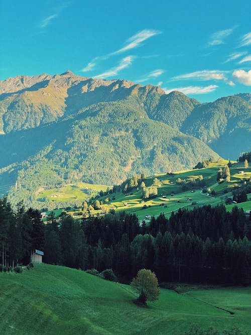 Blue Sky over Mountains