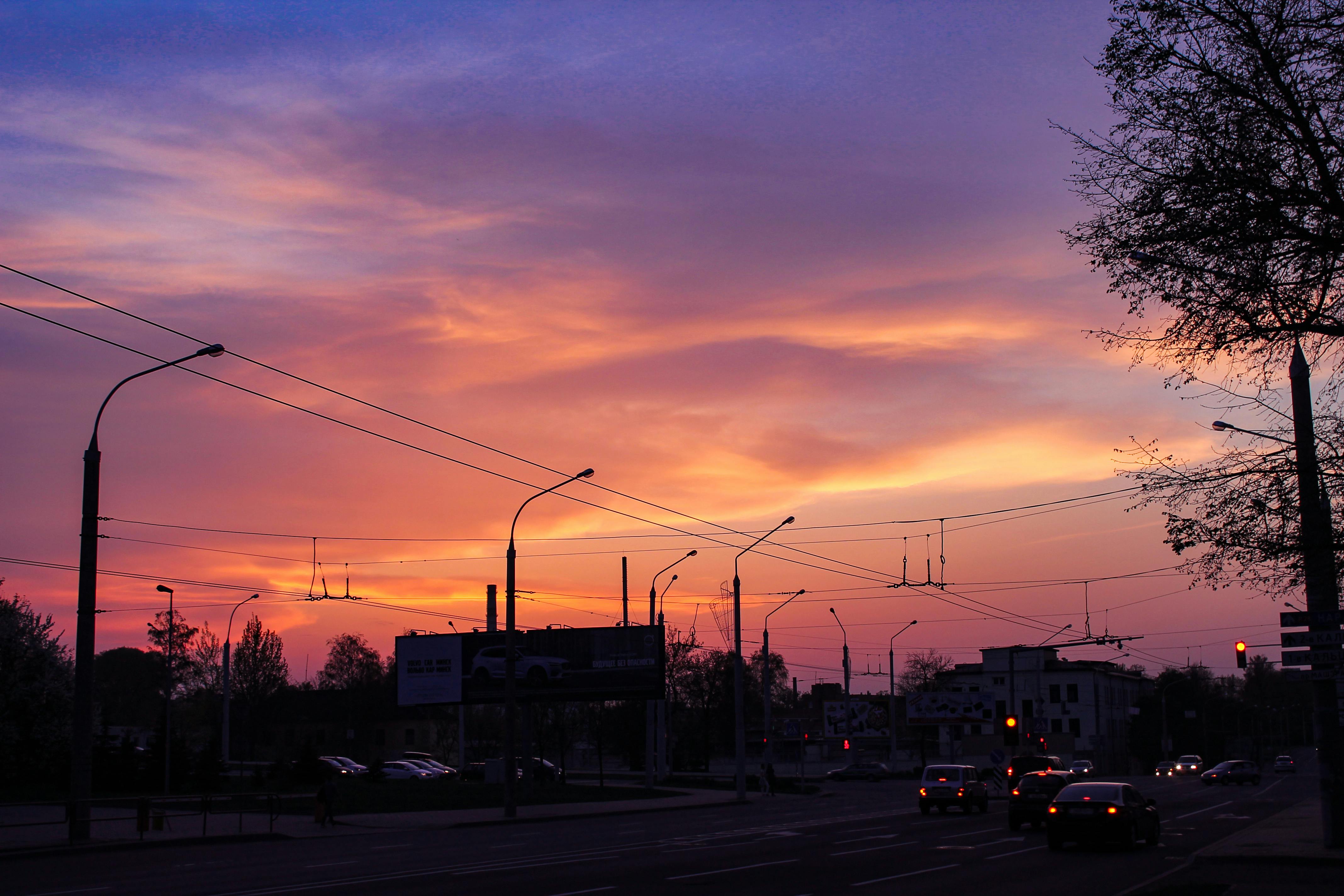 Free stock photo of city life, sky, sunset