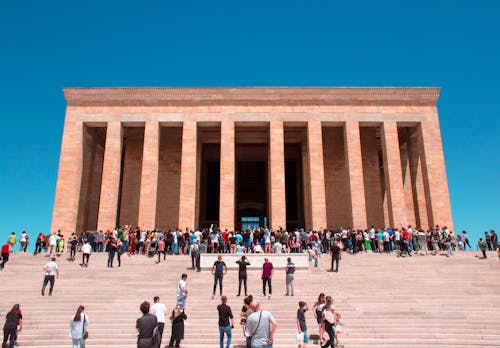 Tourists Visiting the Anitkabir in the Cankaya District of Ankara, Turkey 
