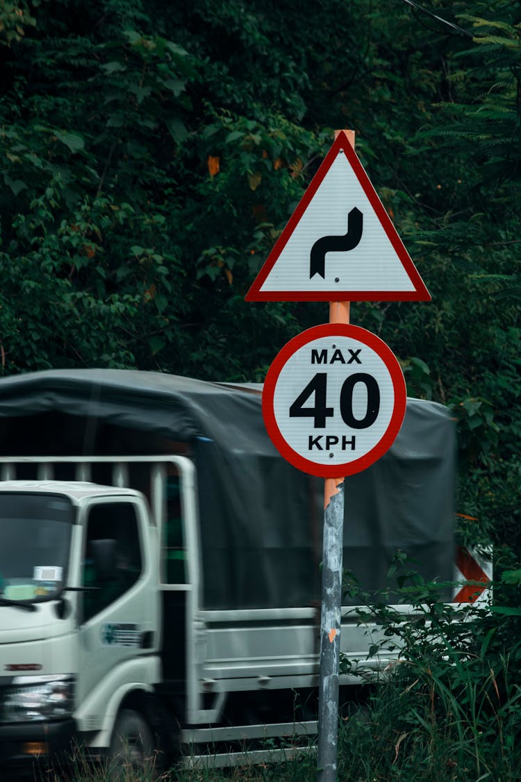 Road Signs On A Steel Post