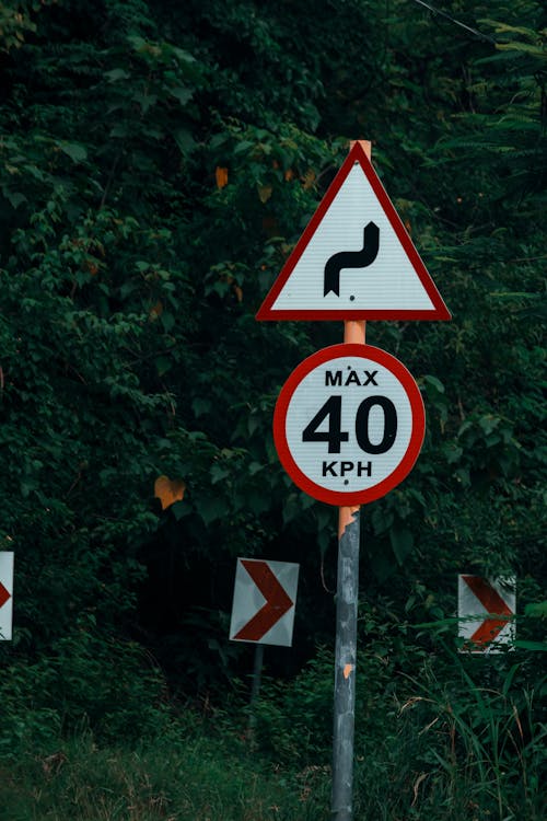 Road Signs and Directional Signs on Roadside