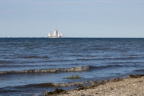 White Sailboat on Water