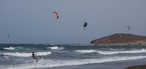 Free Kitesurf_Tenerife Stock Photo
