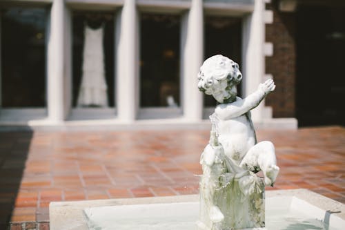bezplatná Základová fotografie zdarma na téma anděl, figurky, fontána Základová fotografie