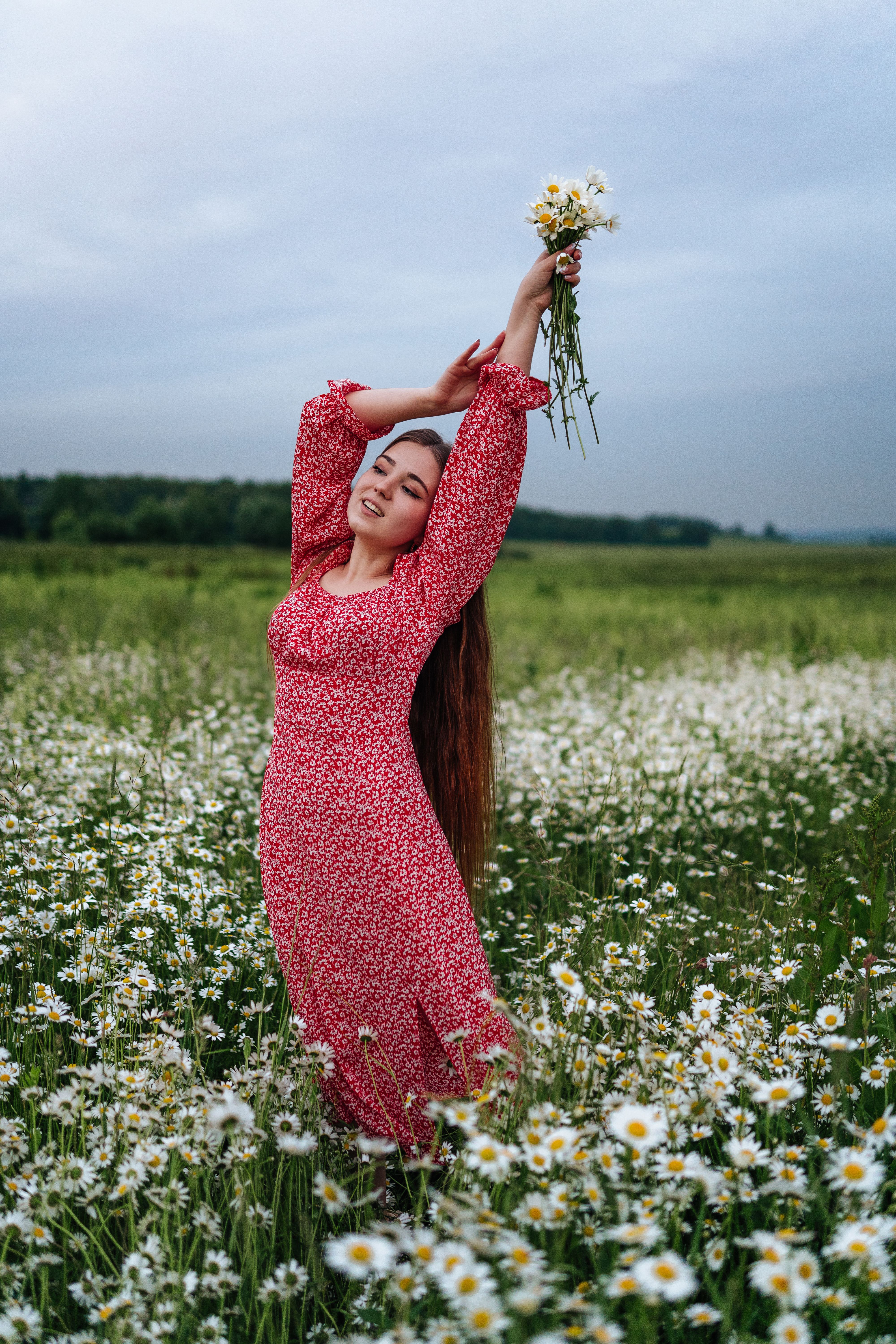 Girl in Pink Dress With Flower Headband · Free Stock Photo