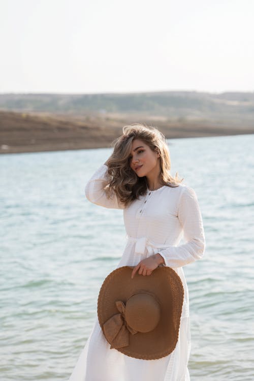 Blond Woman with Hat