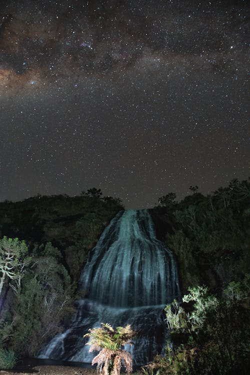 Waterfall at Night 