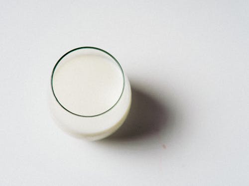 Drinking Glass With Milk 