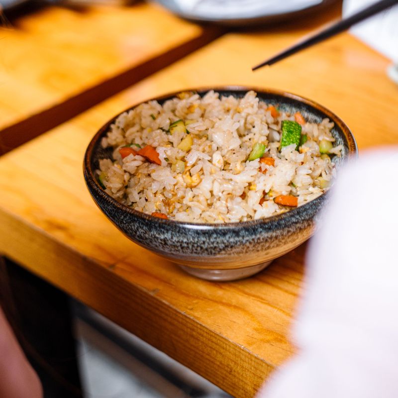 Quick Hot Dog and Pickle Relish Fried Rice