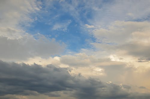 White Clouds and Blue Sky