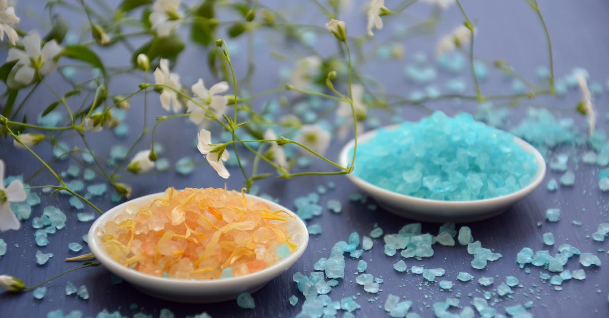 Blue and Yellow Rock Salts