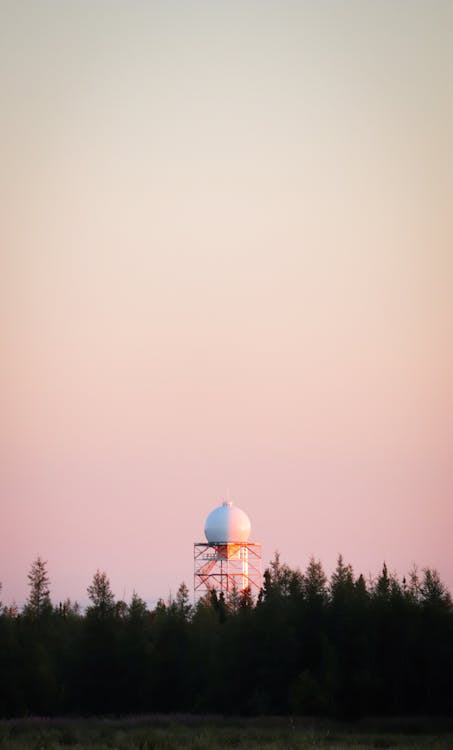 Photo of a Tower at Sunset 