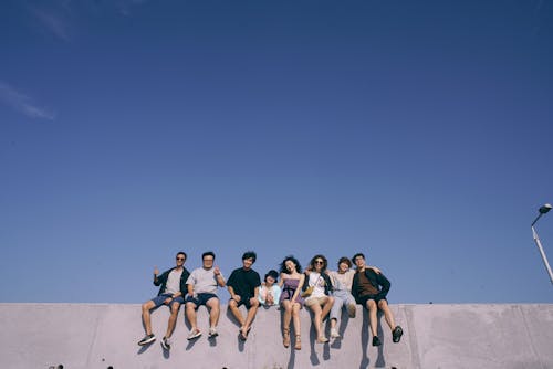 Gratis stockfoto met adolescent, Aziatische mensen, blauwe lucht Stockfoto