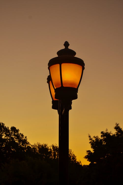 Close Up Photo of Lamp Post