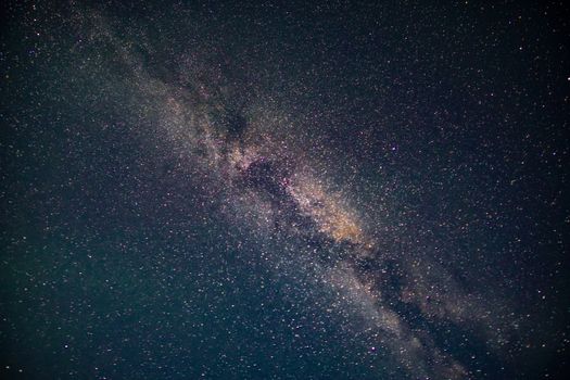 Beautiful capture of the Milky Way galaxy on a clear, starry night.
