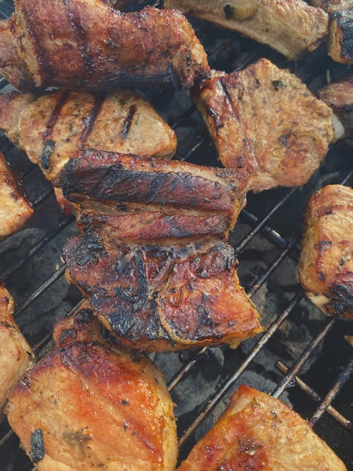 Close-Up Shot of Delicious Grilled Meat