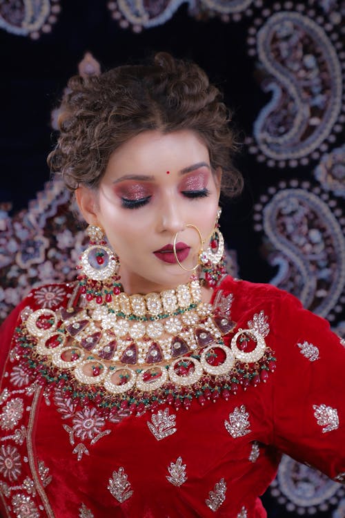 インド文化, ウェディングドレス, ファッションの無料の写真素材