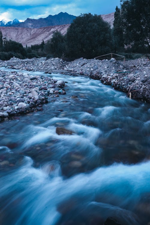 River Stream in Long Exposure Photography