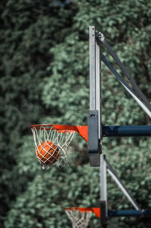 Basket potası, Basketbol, dikey atış içeren Ücretsiz stok fotoğraf
