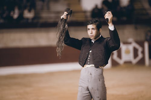 Imagine de stoc gratuită din coada taurului, matador, om